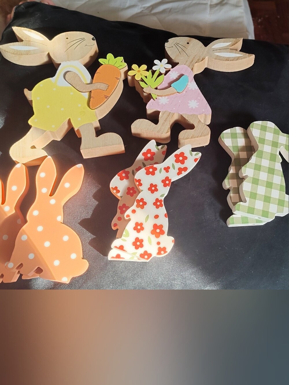 Wooden Bunny Colorful Set